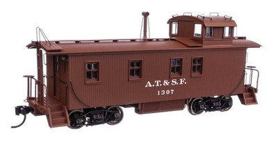 Walthers Proto HO Scale ~ 30' Wood Caboose ~ Santa Fe ~ ATSF #1307 ~ 920-103204