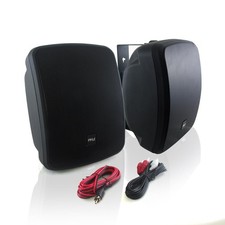 New Waterproof Bluetooth 5.25'' Indoor/Outdoor Speaker System 600W, Black Pair 