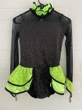 Girls Weissman Sequin Ruffles Dance Jazz Hip Hop Dance Costume-Leotard Size LC