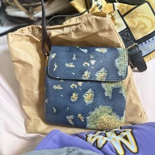 Patricia Nash  Blue Map Print Small Crossbody...