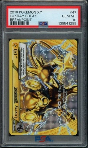 2016 Pokemon Luxray Break #47 XY Breakpoint PSA 10 Gem Mint