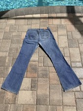 Abercrombie & Fitch Women's Button Fly Boot Cut Jeans Made In USA Size 4S Y2K
