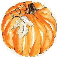 Boston International - Chinoiserie Pumpkin Shaped Lunch Napkin - SL400037