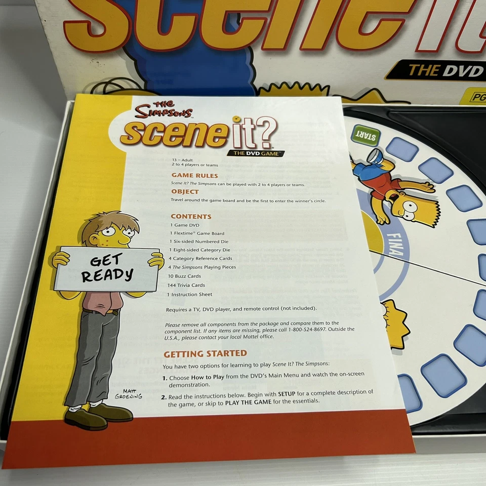 The Simpsons Scene It? The DVD Board Game Mattel TV Trivia Quiz (2009) Complete - Image 3 of 4