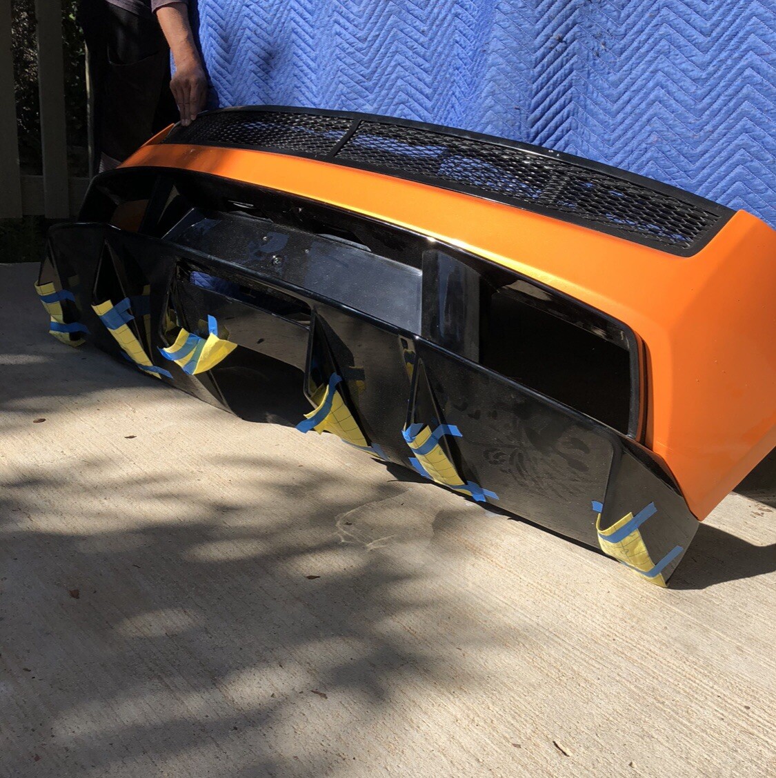 lamborghini gallardo superleggera rear bumper 2004 to 2008 Arancio