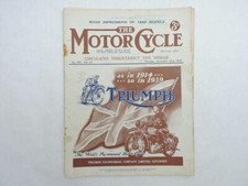November 23 1939 The Motorcycle Magazine Triumph Speed Twin L13722
