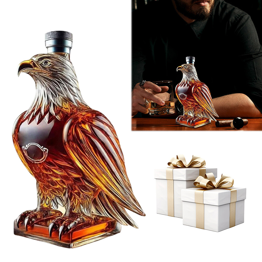 1-5Pcs Adler-förmige Whiskykaraffe aus hochwertigem Glas, edel und exklusiv