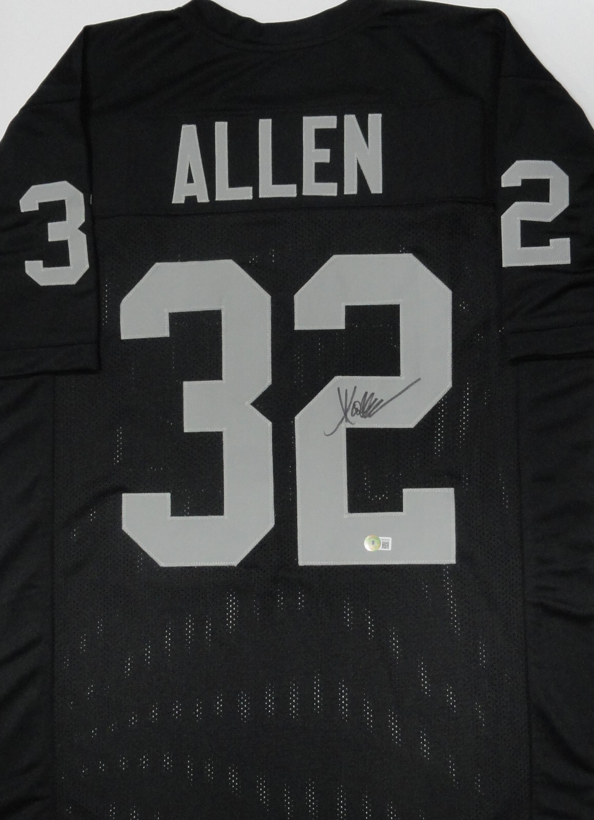 Marcus Allen Autographed Signed Oakland Raiders Raiders Hall of Famer Custom Replica Black Jersey AUTO - BAS 