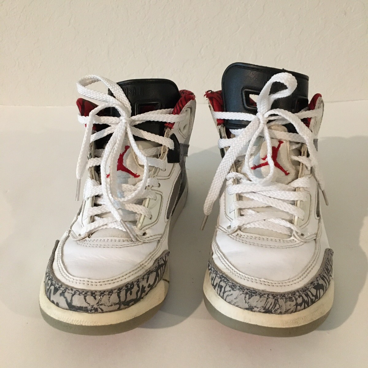 Size 2 (PS) - Jordan Spizike Mid White Cement for sale online | eBay