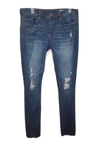 Blank NYC Blue Distressed Skinny 