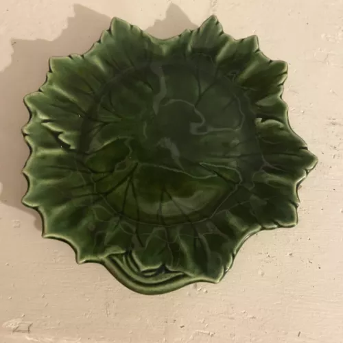 Woodfield Steubenville Grape Leaf  Salad plate MCM Dark Green