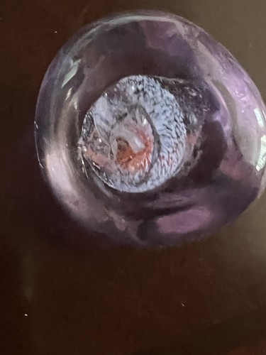 Caithness Pastel Scotland Paperweight Light Purple Glass Swirl Design - Picture 9 of 11