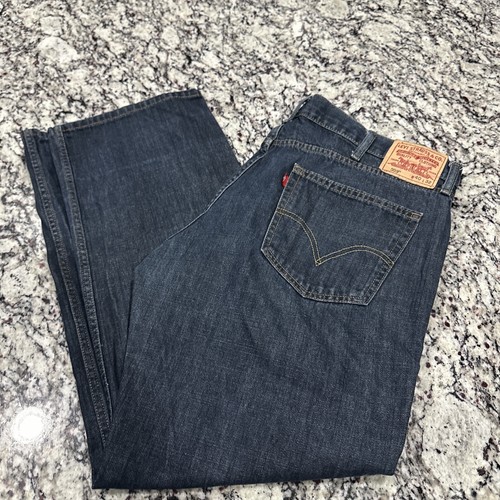 Levi's 559 jeans men's 40 x 32 relaxed fit straight blue denim pants Wide Leg