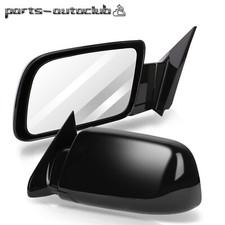 Manual Black Side View Mirrors Pair For 1988-1998 GMC Chevy Truck