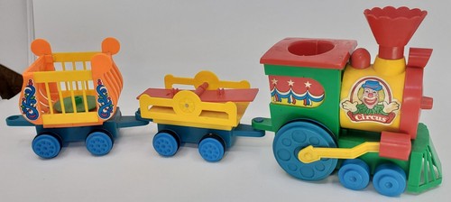 Vintage 1981 Playmates Magic Clown Circus Train 3 Cars Clown Used - Picture 6 of 15