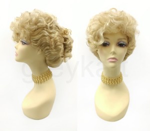 blonde wig updo