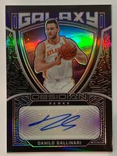 Danilo Gallinari 2020-21 Panini Obsidian Galaxy Autograph Serial /75 AUTO