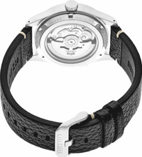 Seiko 5 Sports Antique Finish Automatic Black Leather Men’s Watch SRPG39 DISPLAY 2