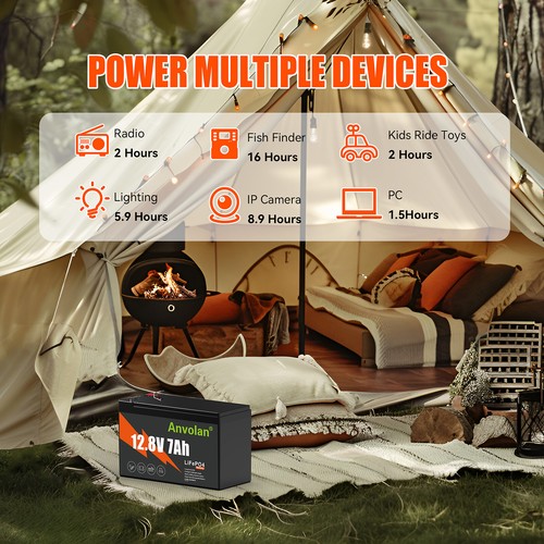 12V 50Ah 7Ah LiFePO4 Akku Tiefer Zyklus Lithium Batterie Solar Solaranlage RV - Bild 6 von 23