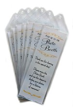 Premium Photo Booth Bookmark Sleeves with Inserts for 2" x 6" Strips