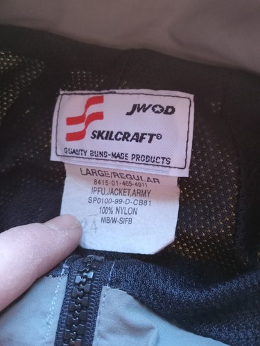 Skilcraft Army Jacket Size L, Grey & Black, Men's - Picture 6 of 8
