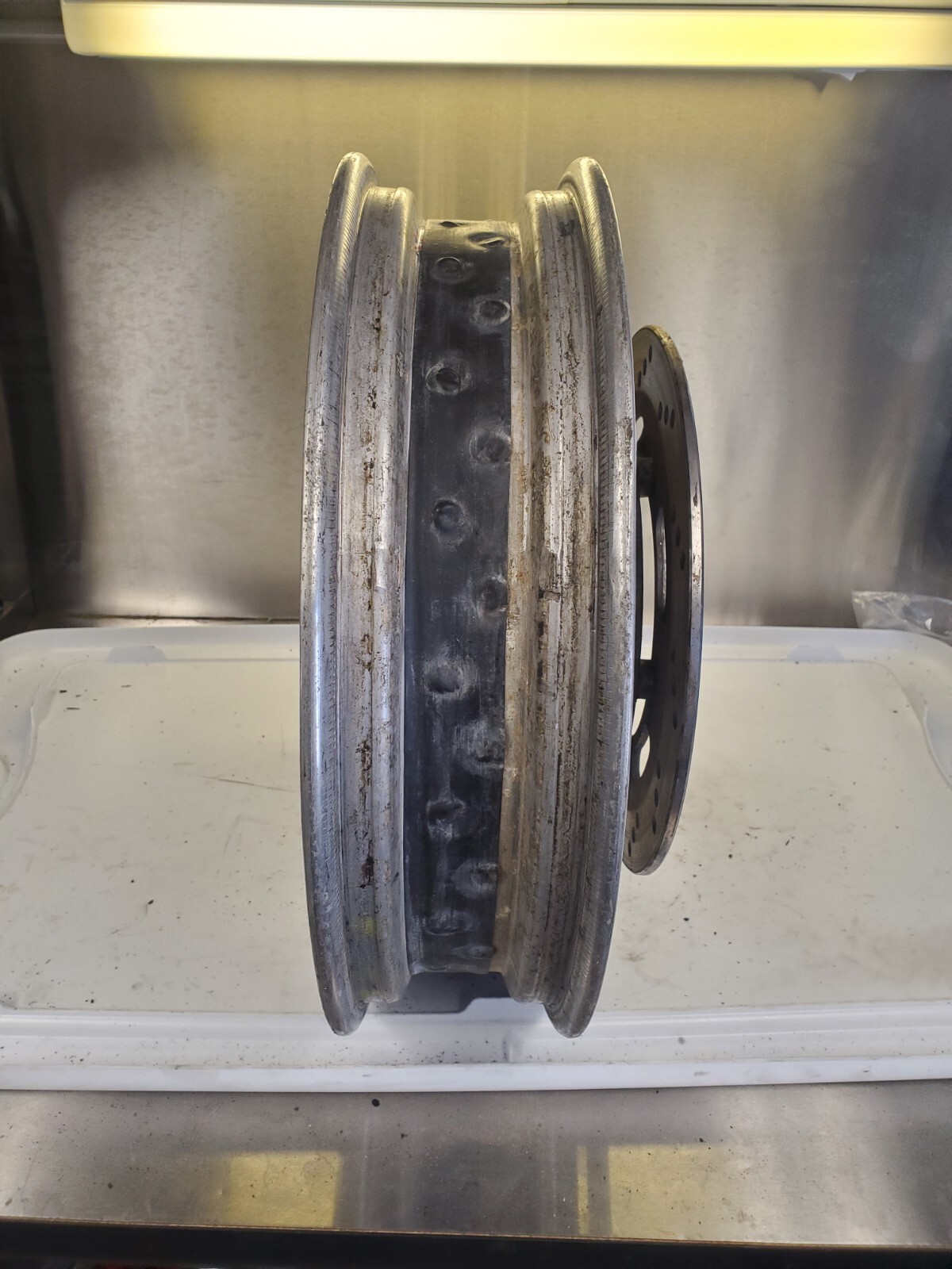 98 Triumph Thunderbird 900 AKRONT aluminum rear wheel rim with brake ...