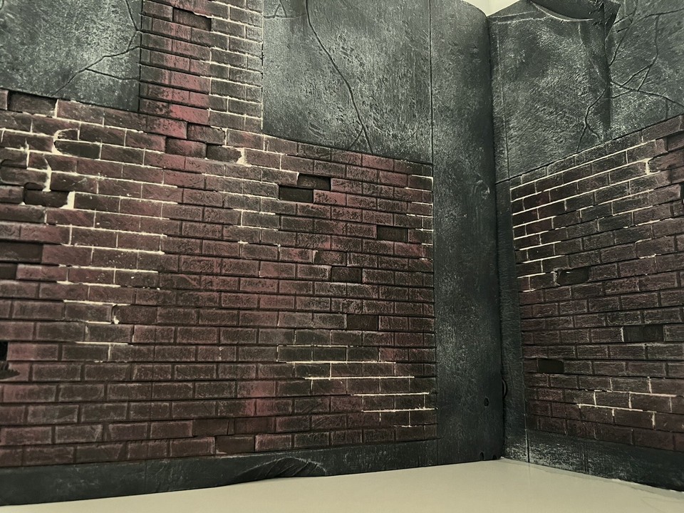 Action Figure Diorama 112 Scale Red Brick Wall/ Alley Toy Photography