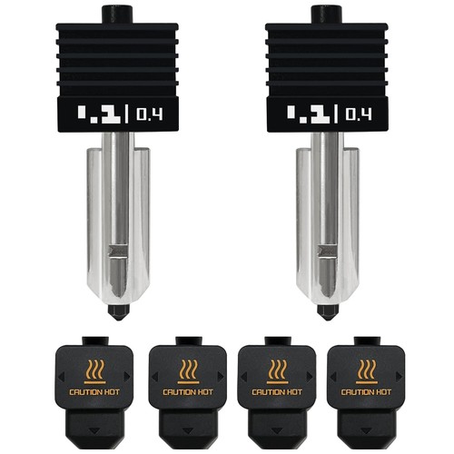 2 Pack High-Performance 0.4MM Hotend Kit with Silicone Socks for 3D Printing - Afbeelding 3 van 11