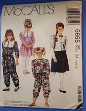 Vintage McCalls 5655 Wzór szycia Dziewczęcy Top Spódnica Capri Spodnie