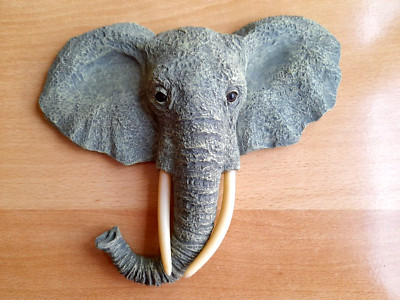 Wanddeko, Elefantenkopf, Home Interiors & Gifts, Verkauf für Tierschutz