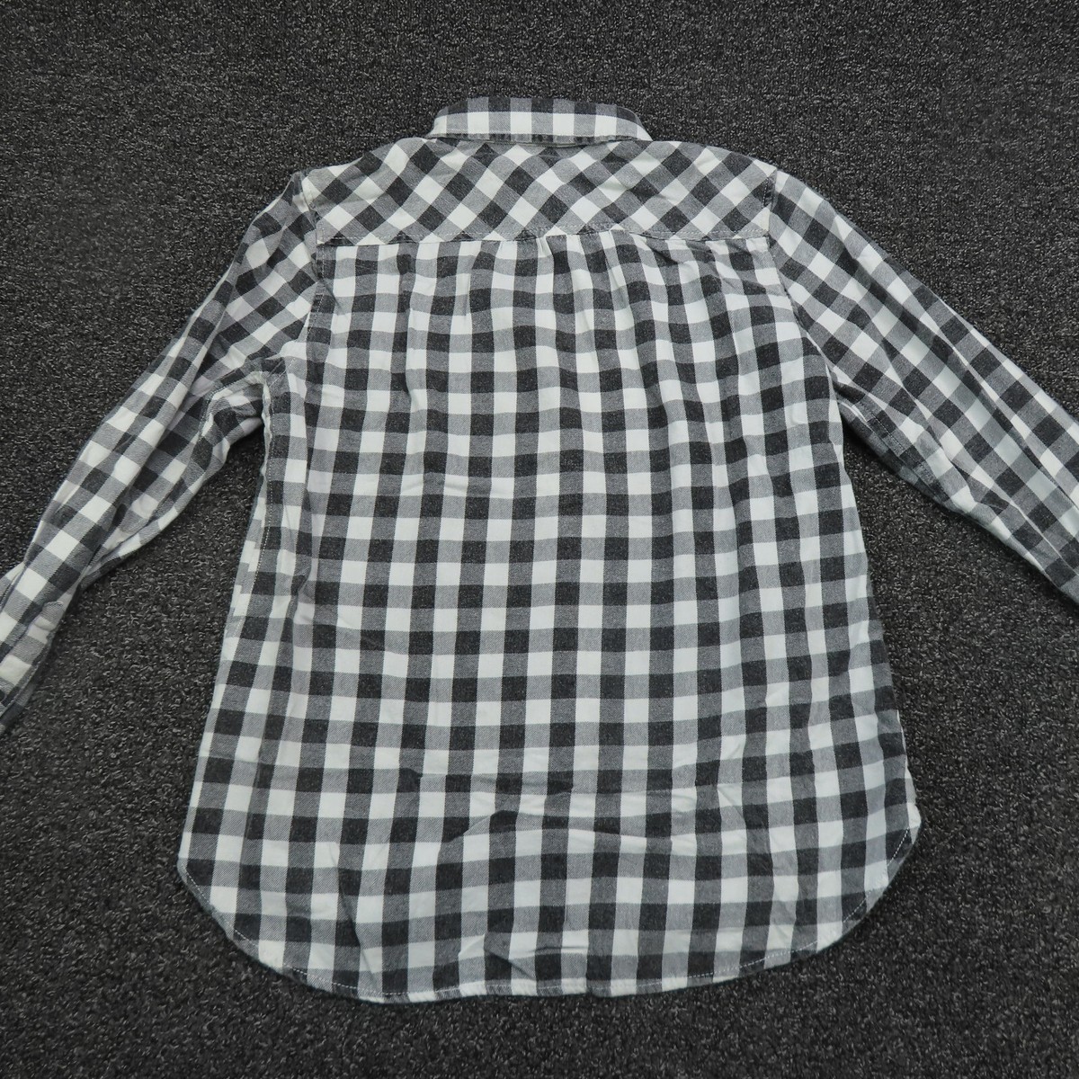 Vanilla Star Shirt Womens Medium Black & White Plaid Button