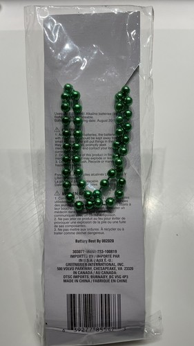 NUOVA collana/collier San Patrizio lampeggiante lunga 20" si illumina/lampeggia - Foto 2 di 2