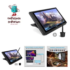 Drawing Tablet with Screen, 15.6'' Graphics Drawing Monitor Pen Display with ...