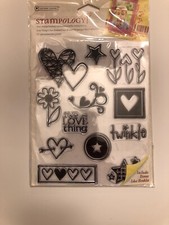 2009 Autumn Leaves Stampology Love & Hearts Stamp Set & Idea Booklet