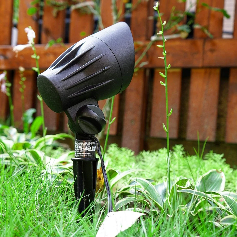 Paquete de 6 focos/inundación de bajo voltaje halógenos para luz de paisaje de jardín Foto 3 de 4