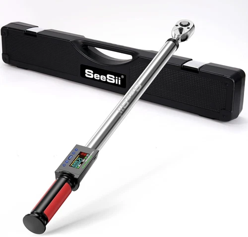 Seesii Digital Drehmomentschlüssel 1/2" Antrieb 340N.m 2% Drehmomentgenauigkeit
