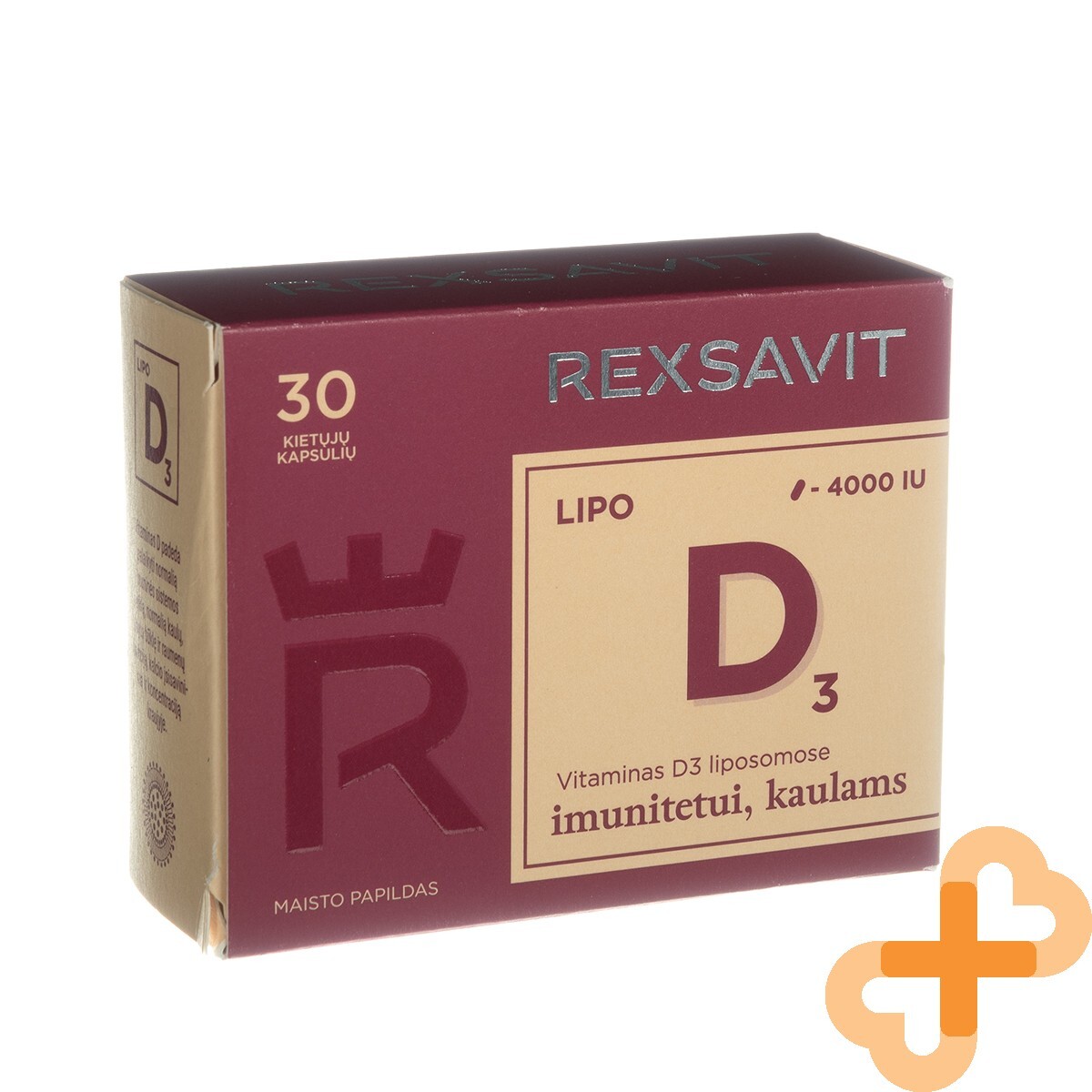REXSAVIT LIPO Liposomal Vitamin D3 4000IU Immune System Bones 30 Capsule
