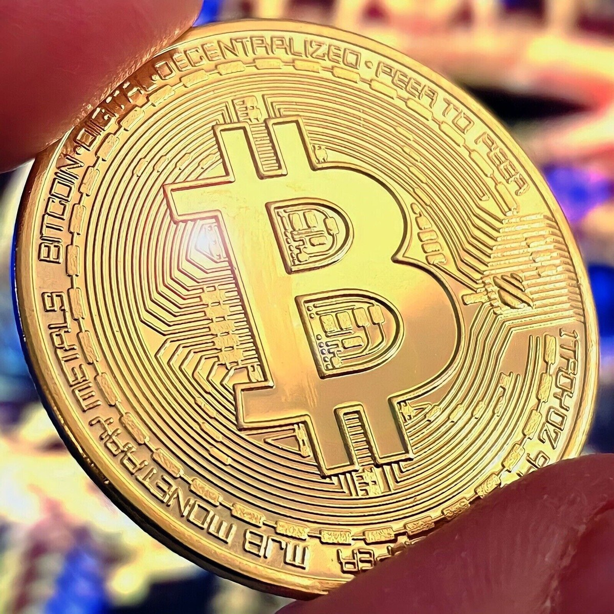 Gold Plated Bitcoin Collector Metal Coin Authentic & Tangible BTC  Cryptocurrency | eBay