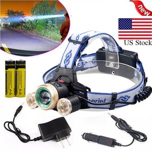 35000Lumens-ZOOM-Headlamp-3x-T6-LED-Headlight-Head-Light-18650-Flashlight-Torch