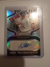 Tim Beckham 2019 Prizm Pro Penmanship Silver Auto Autograph #PP-TB Orioles