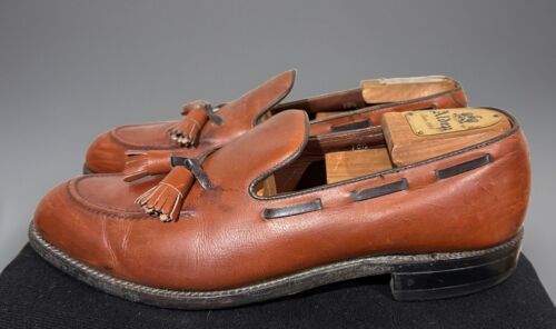 Custom Made Barrie LTD Hand Lasted Leather Brown Loafers Men’s Size 10.5 B/D - Picture 2 of 8