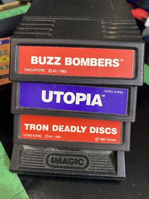 4x mattel intellivision Sears Video game lot Atlantis Imagic Vintage Rare