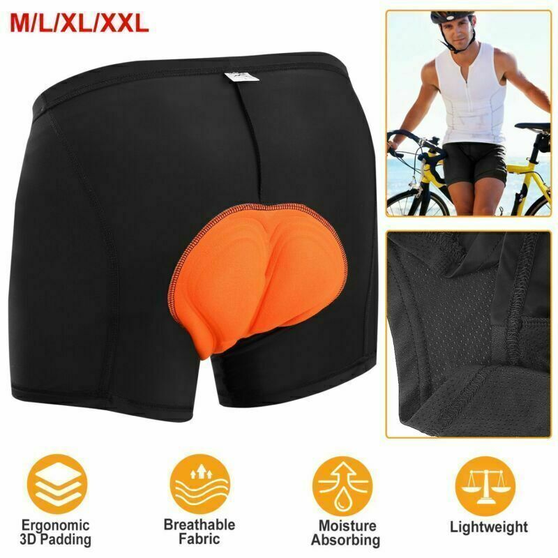 Men Cycling MTB Shorts Bicycle Bike Underwear Pants Quick Dry 3D Padded  M/L/XXL