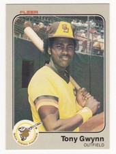 TONY GWYNN 1983 Fleer Baseball RC # 360 San Diego Padres Rookie HOF NM - MT