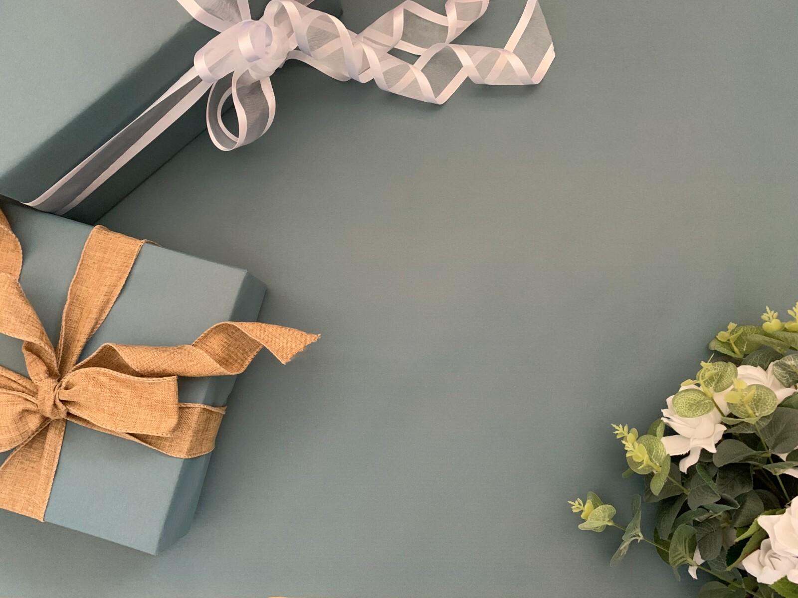 2120M KRAFT Eco Friendly Light Baby Blue Wrapping Paper Sheet Roll