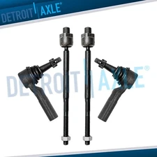 4pc Inner & Outer Tie Rods for 2010 2011 2012 2013 2014 2015 Chevrolet Camaro