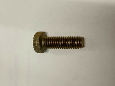 (25 pcs) 5/16-18 X 1 Hex Cap Screw BRASS Bolt Fastener .312x1 5/16'' 1'' Brass