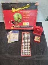 O-VINTAGE 1954 Bingo-matic Game by Transogram no.3173-298