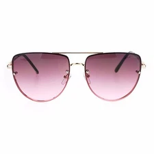 Women's Fashion Sunglasses Retro Ombre Color Lens Metal Rims UV400