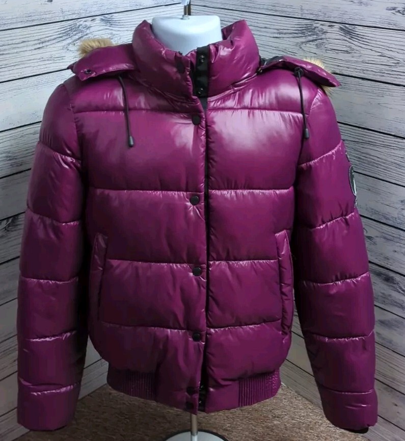 Fur High Shine Toya Bomber Jacket Superdry High Shine Toya Puffer